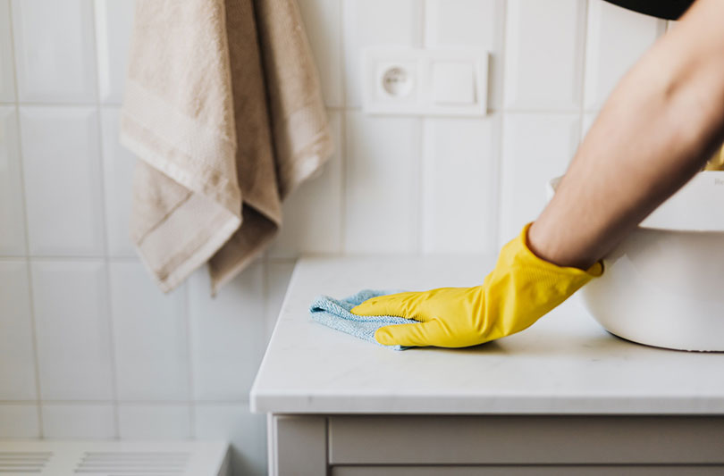 How to Clean Water Marks in Your Bathroom
